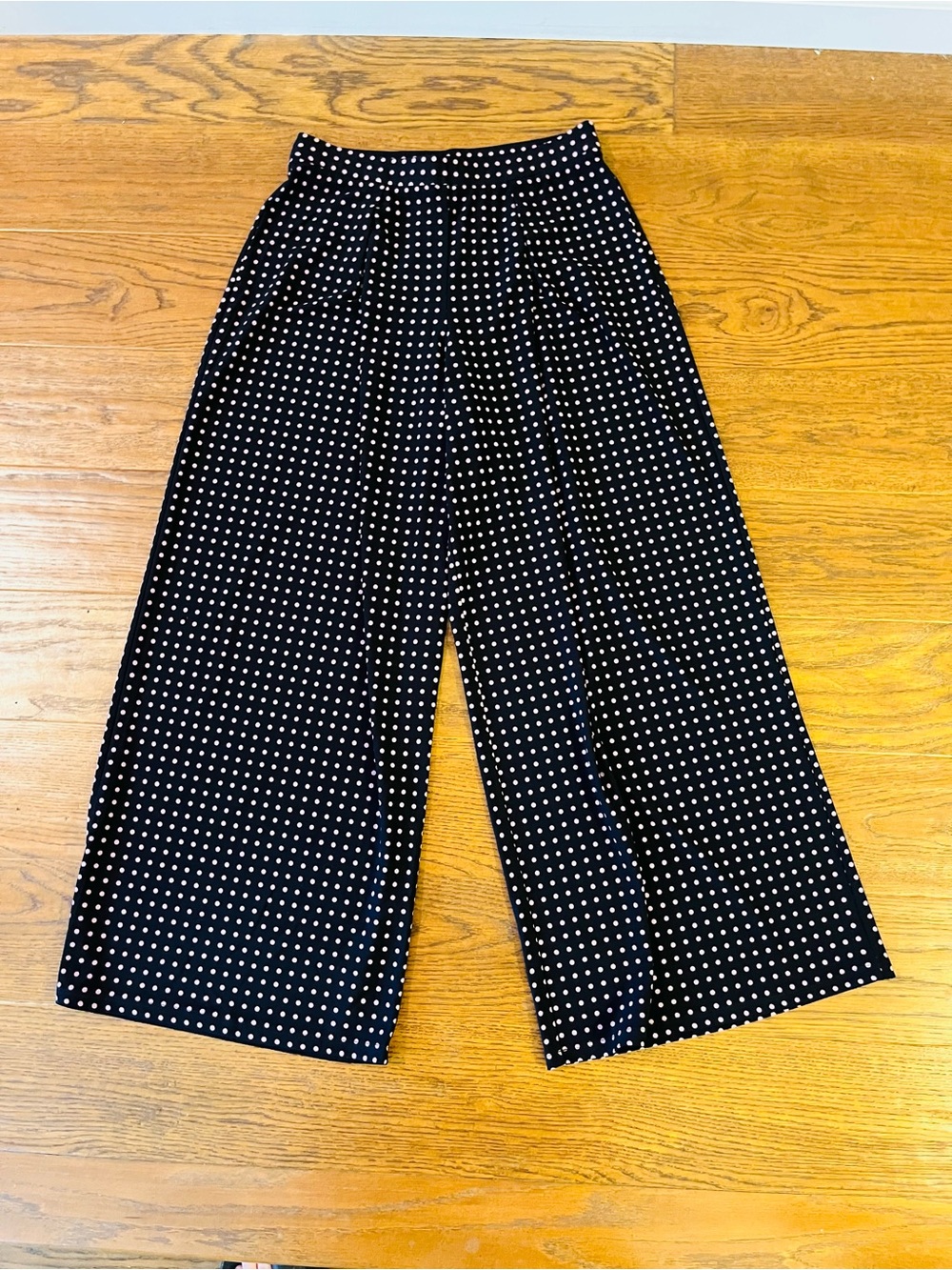 Philosophy Black Wide-Leg Polka Dot Pants